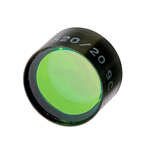 Filter Emission Band Pass 520 nm productfoto Front View L-internal